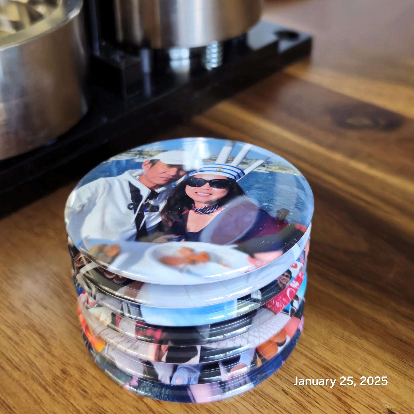 2.25" Custom Round Photo Magnets (set of 9)
