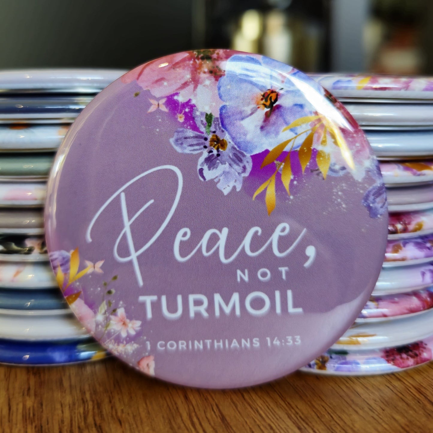 2.25" Christian (Bible Verse) Magnet or Pin (set 2 options)