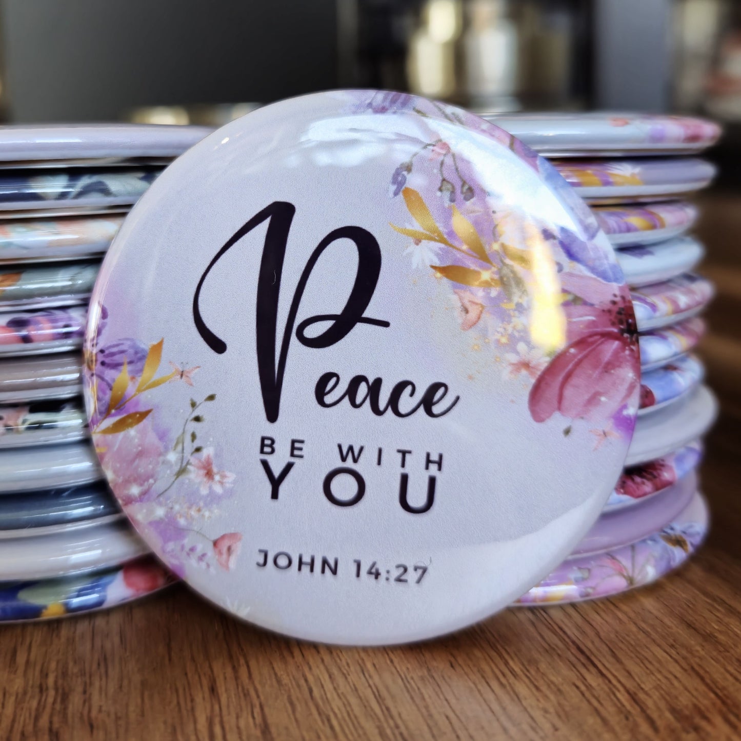 2.25" Christian (Bible Verse) Magnet or Pin (set 2 options)