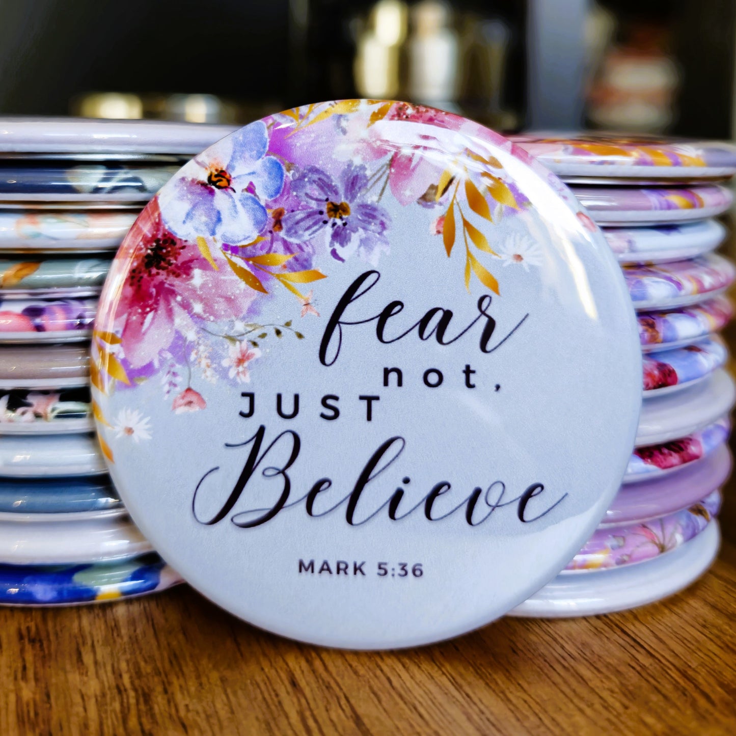 2.25" Christian (Bible Verse) Magnet or Pin (set 2 options)