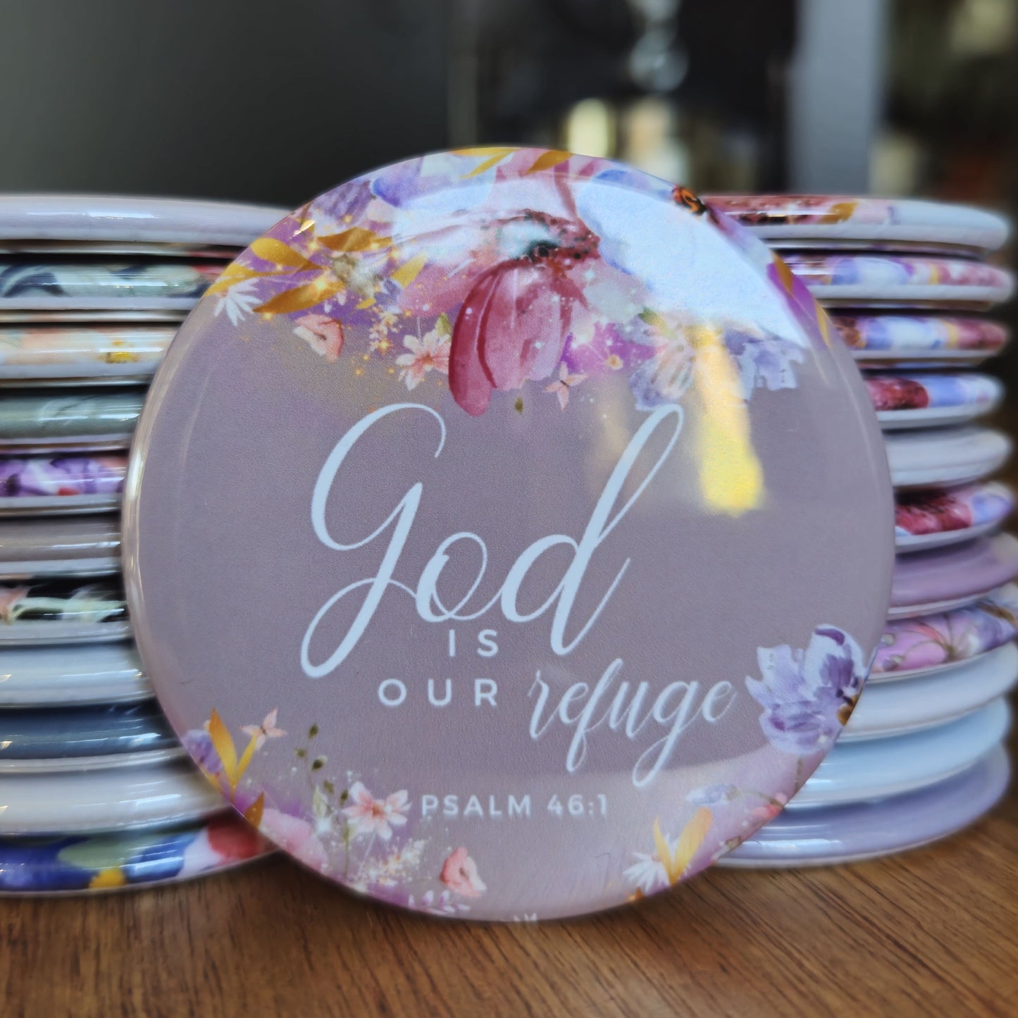 2.25" Christian (Bible Verse) Magnet or Pin (set 2 options)