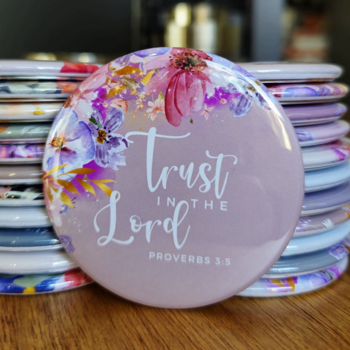 2.25" Christian (Bible Verse) Magnet or Pin (set 2 options)