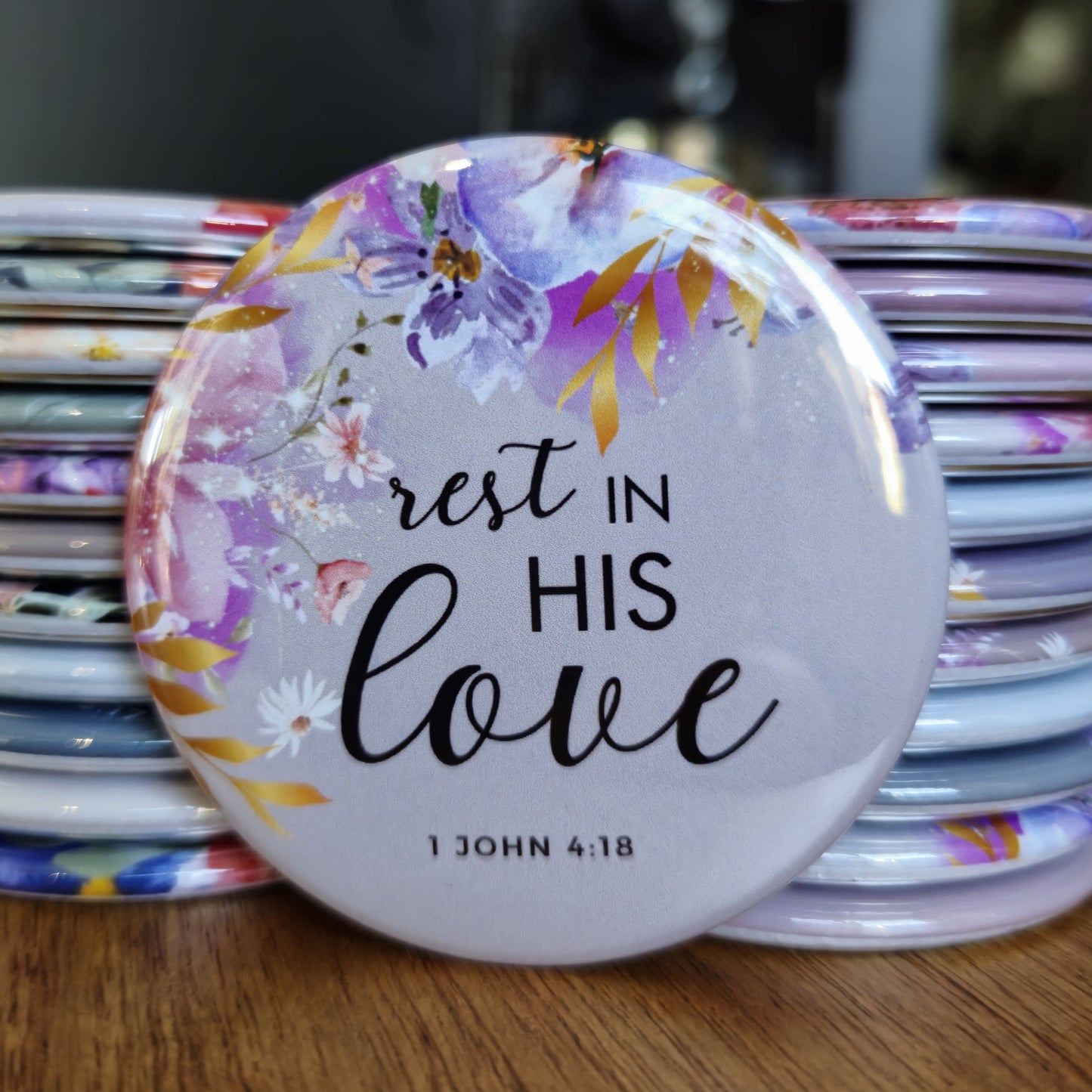 2.25" Christian (Bible Verse) Magnet or Pin (set 2 options)