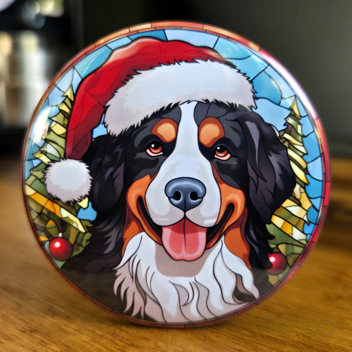 Bernese Mountain Dog Christmas Magnet