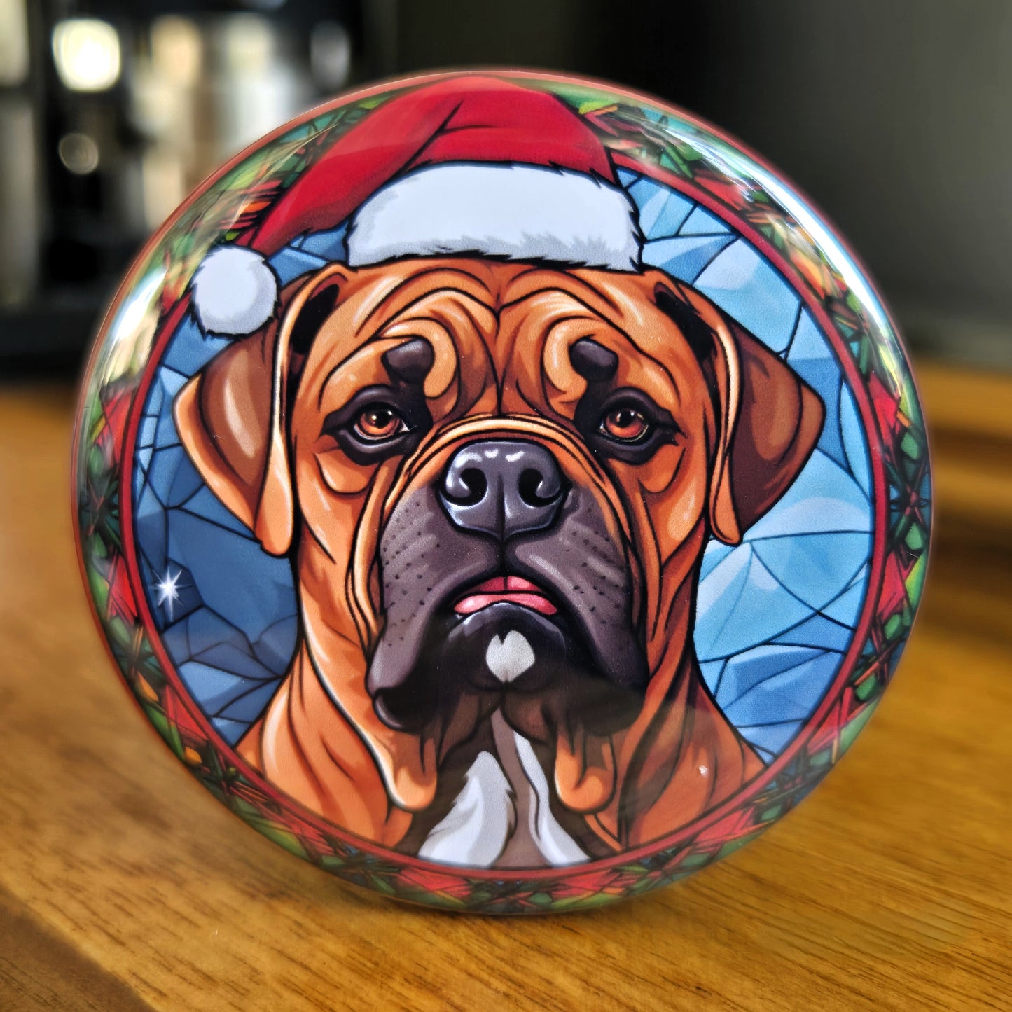 Bullmastiff Dog Christmas Magnet