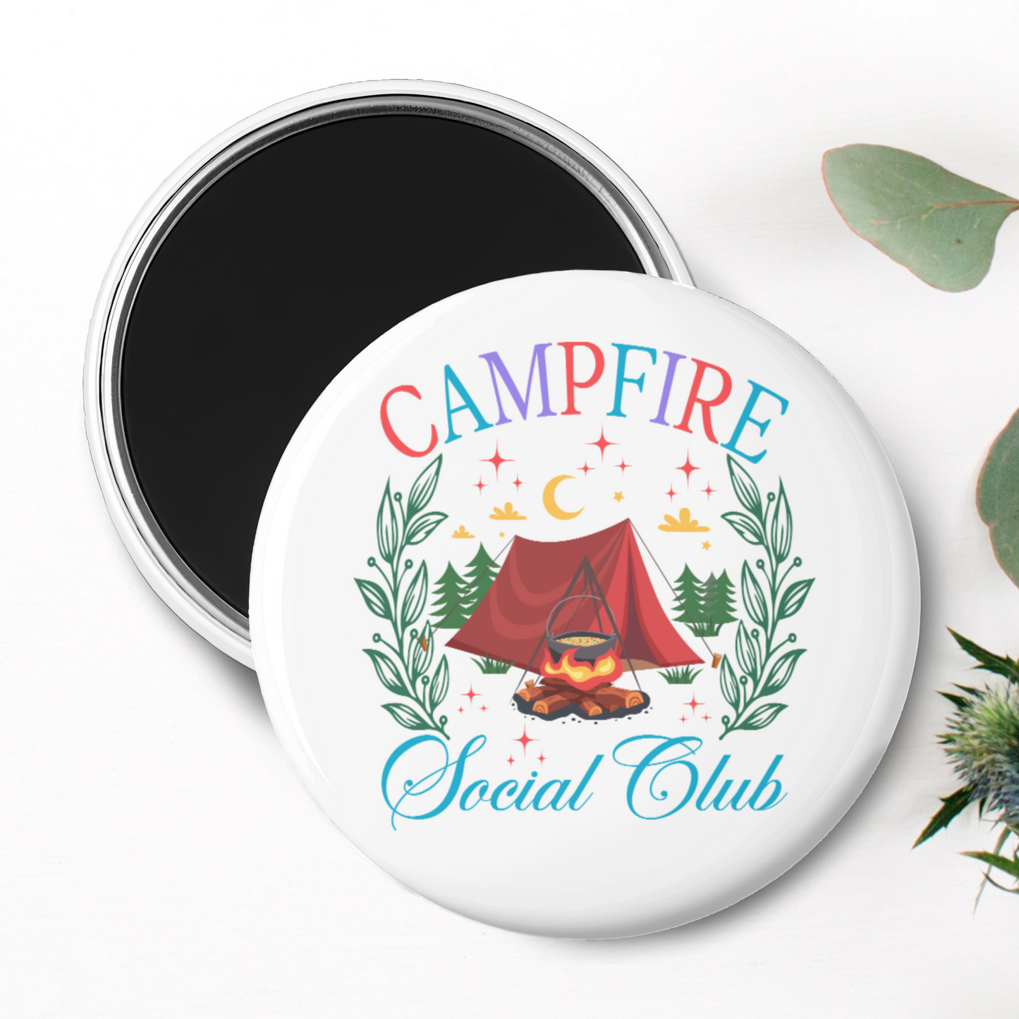 "Campfire Social Club" Magnet