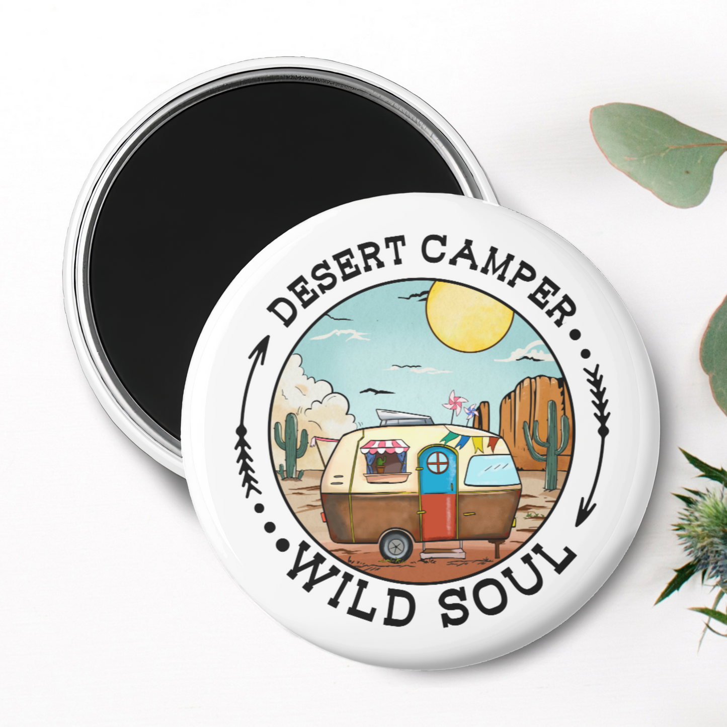 "Desert Camper Wild Soul" Magnet