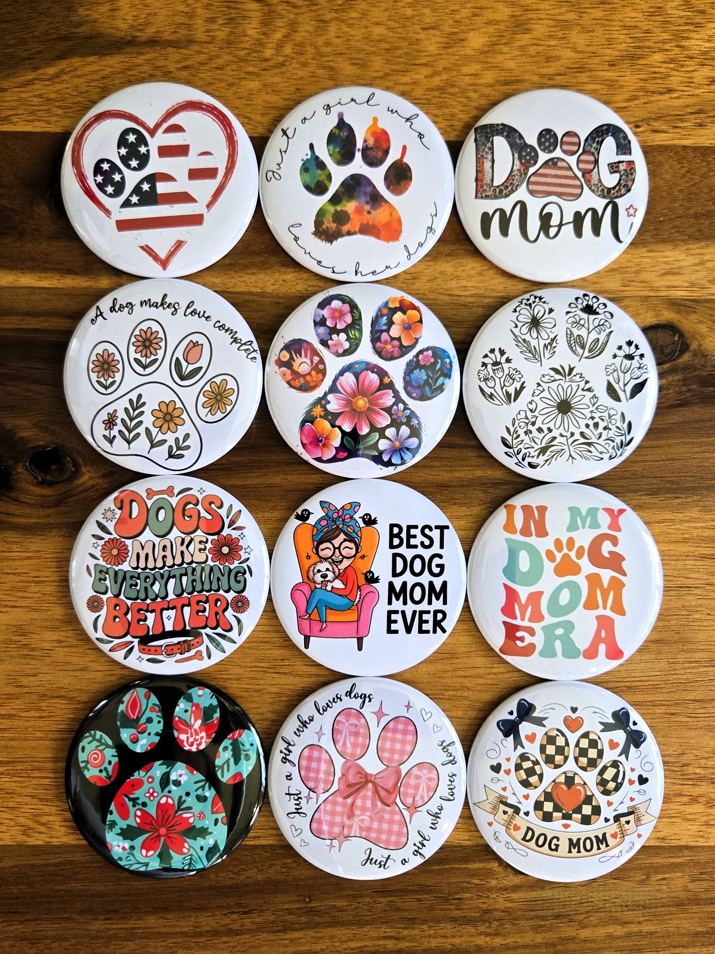 Flag Pawprint Magnet