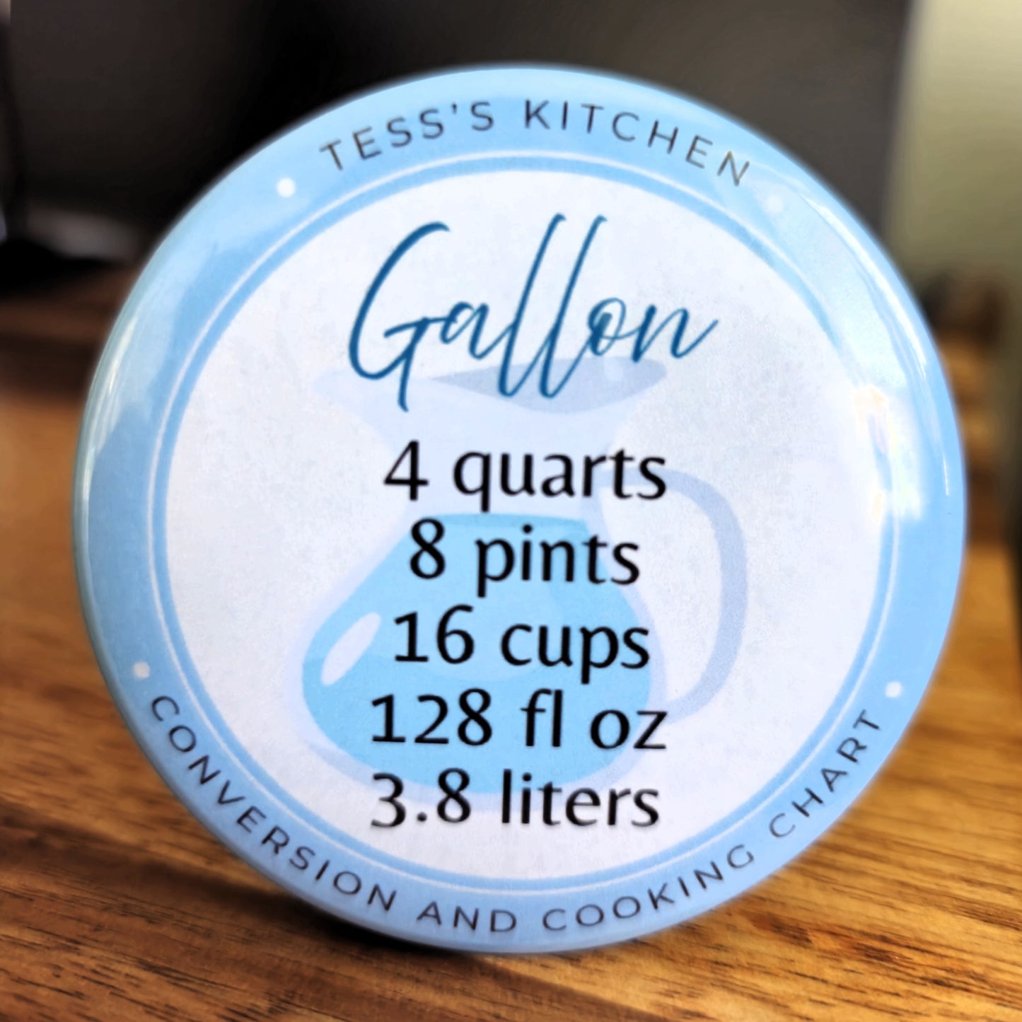 Personalized Kitchen Conversion Chart Magnets