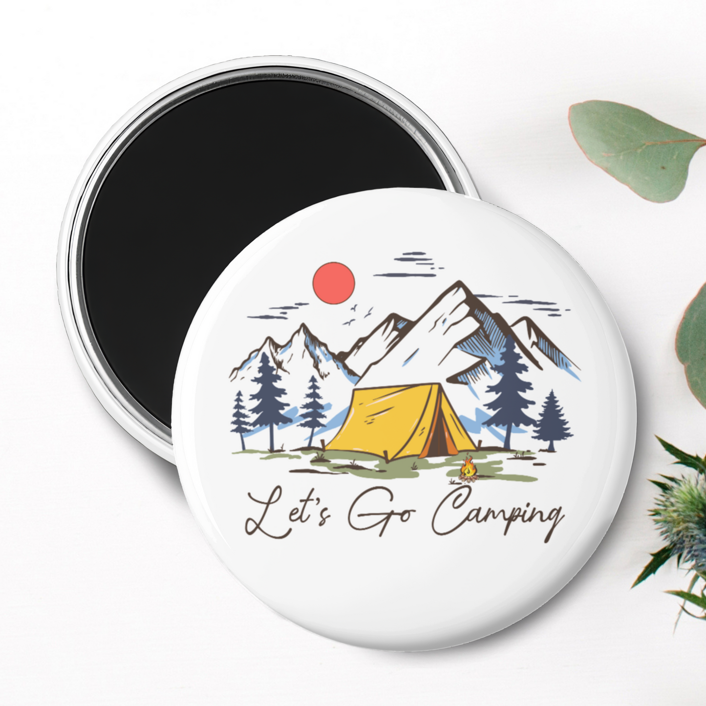 "Let's Go Camping" Magnet