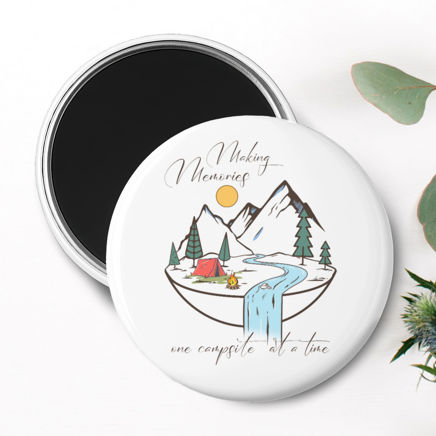 "Making Memories One Campsite At A Time" Magnet