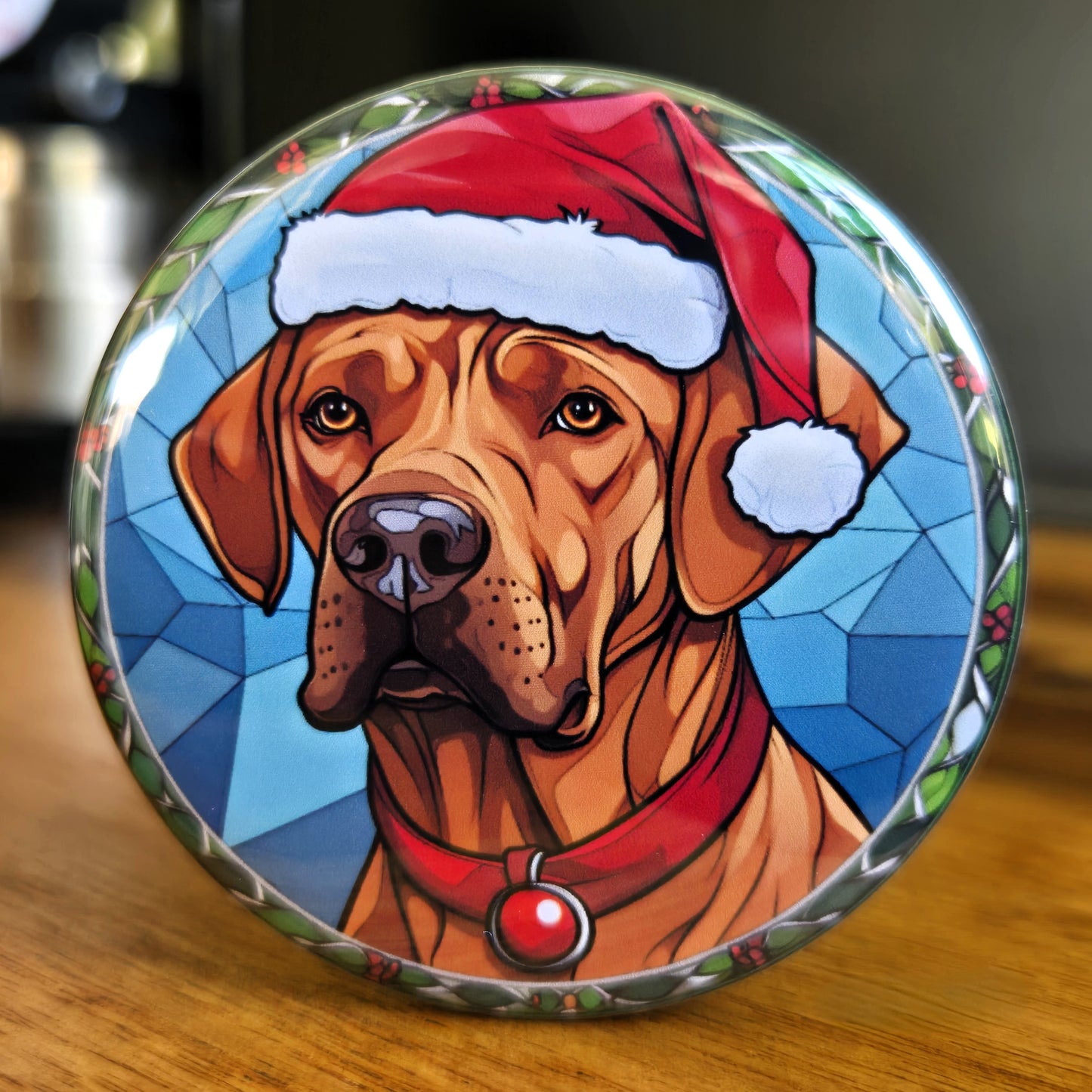 Rhodesian Ridgeback Dog Christmas Magnet