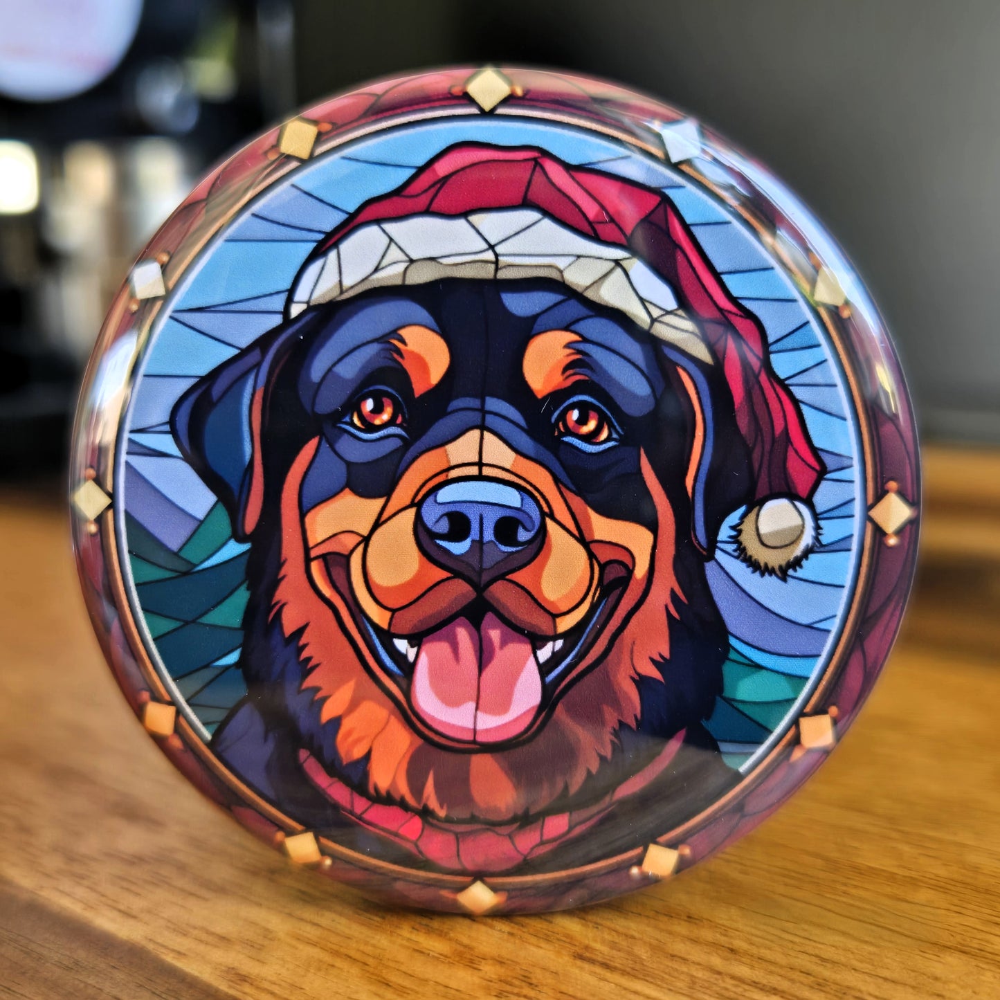 Rottweiler Dog Christmas Magnet