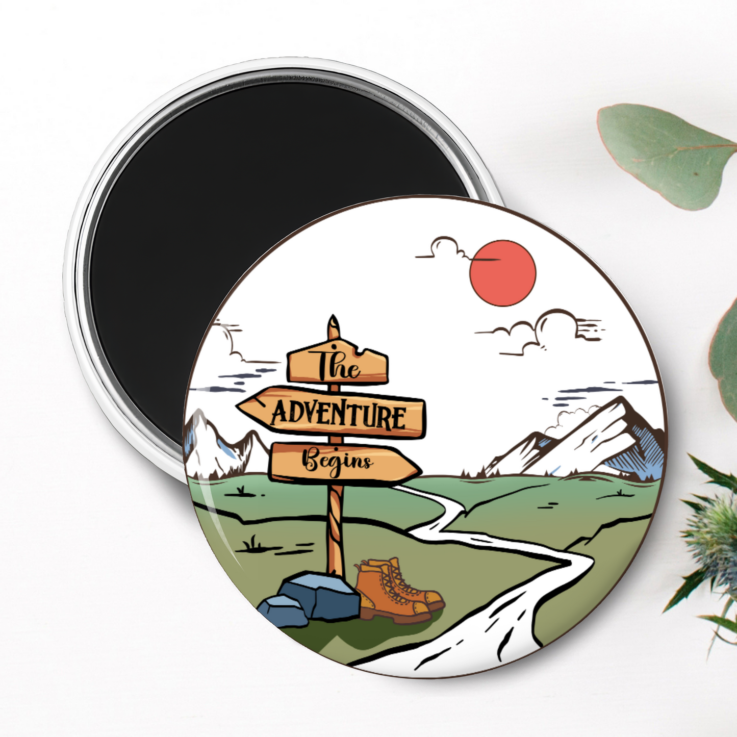 "The Adventure Begins" Magnet