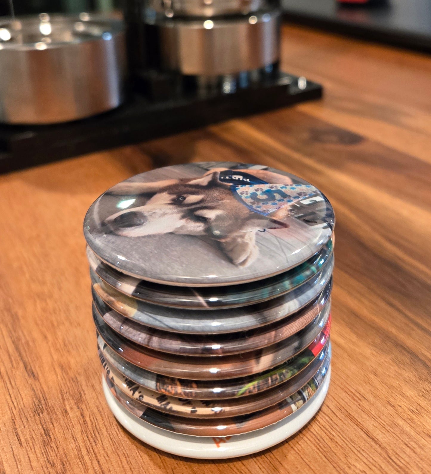 2.25" Custom Round Photo Magnets (set of 9)