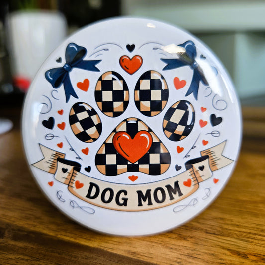 Fourth of July Dog Mom Pawprint Magnet