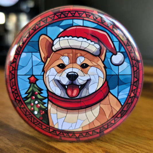 Akita Dog Christmas Magnet