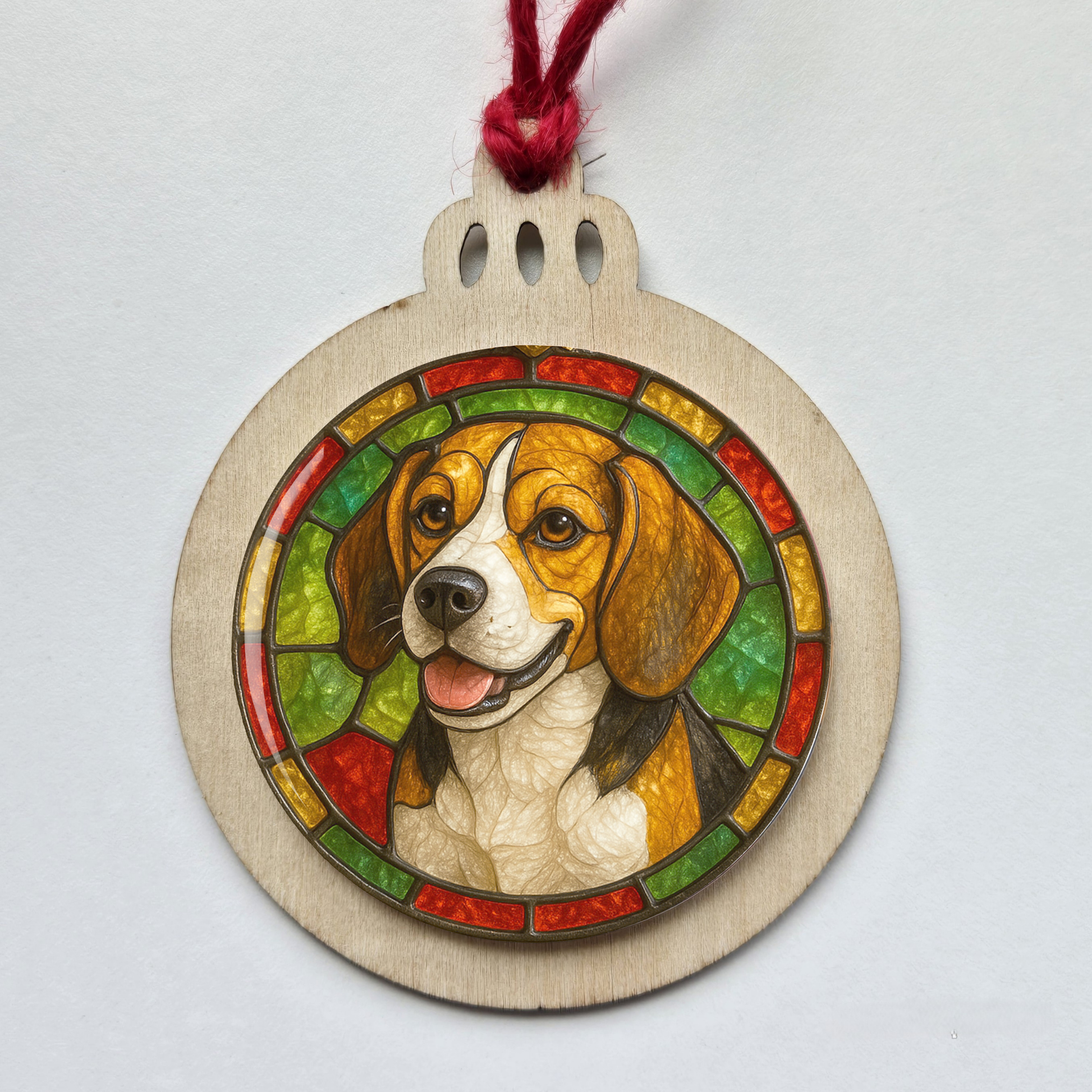 Christmas ornament, holidays, beagle, dog breed, pet lover, personalized gift