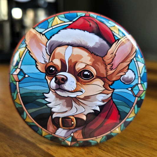 Chihuahua Dog Christmas Magnet