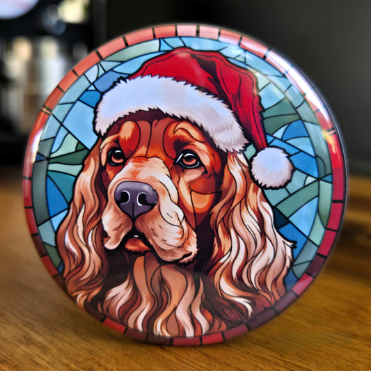 Cocker Spaniel Dog Christmas Magnet