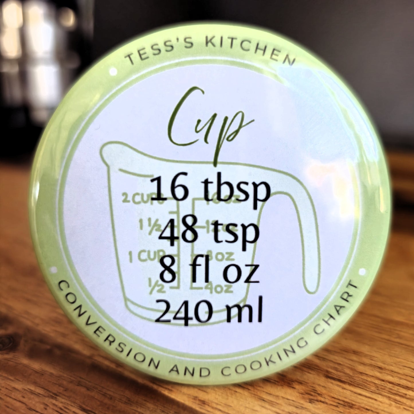 Personalized Kitchen Conversion Chart Magnets
