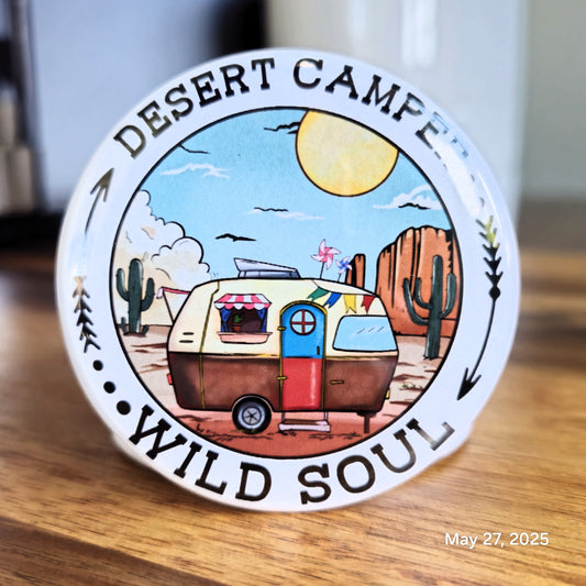 "Desert Camper Wild Soul" Magnet