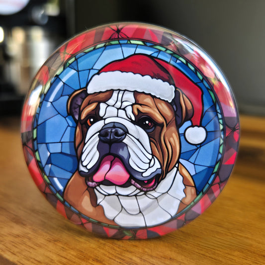 English Bulldog Dog Christmas Magnet