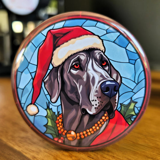 Great Dane Dog Christmas Magnet