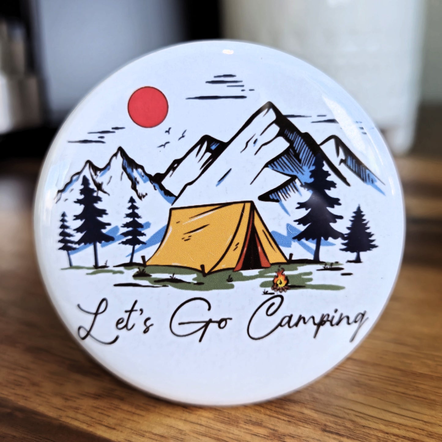 "Let's Go Camping" Magnet