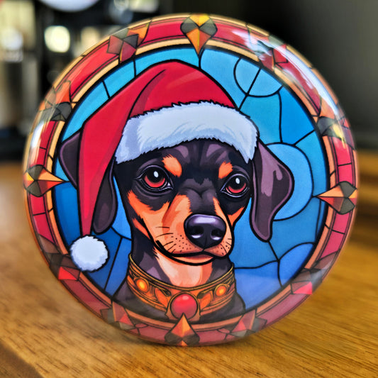 Miniature Pinscher Dog Christmas Magnet