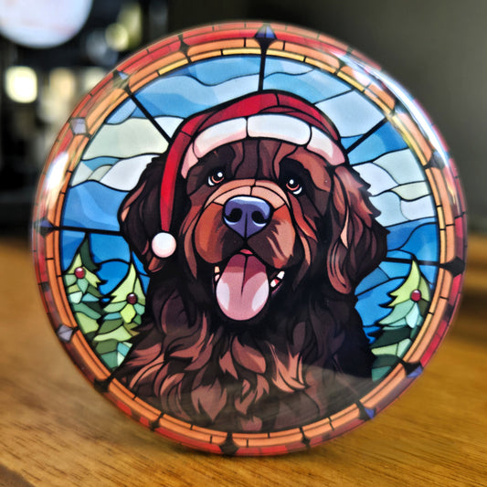 Newfoundland Dog Christmas Magnet