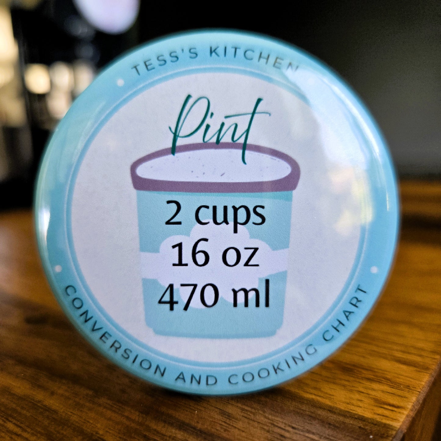 Personalized Kitchen Conversion Chart Magnets