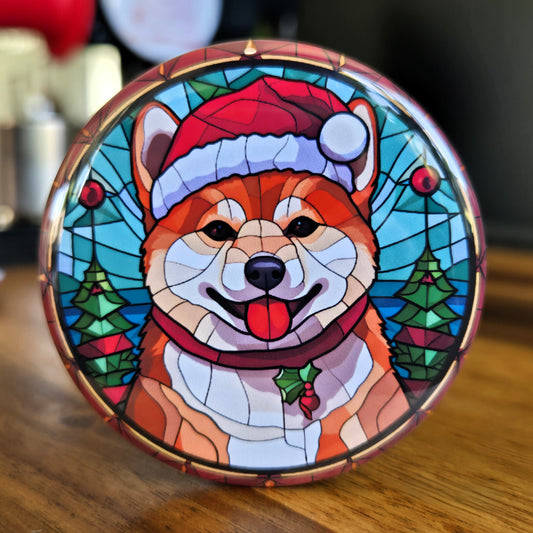 Shiba Inu Dog Christmas Magnet