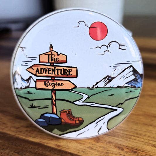 "The Adventure Begins" Magnet