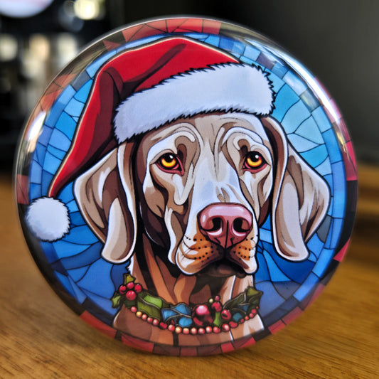 Weimaraner Dog Christmas Magnet