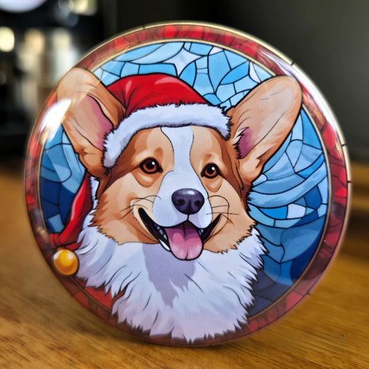 Welsh Corgi Dog Christmas Magnet