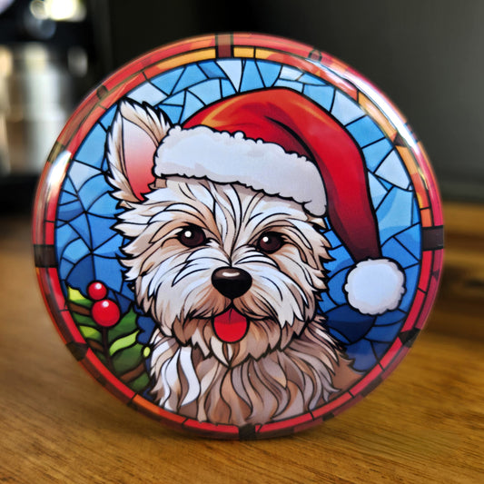 West Highland White Terrier Dog Christmas Magnet