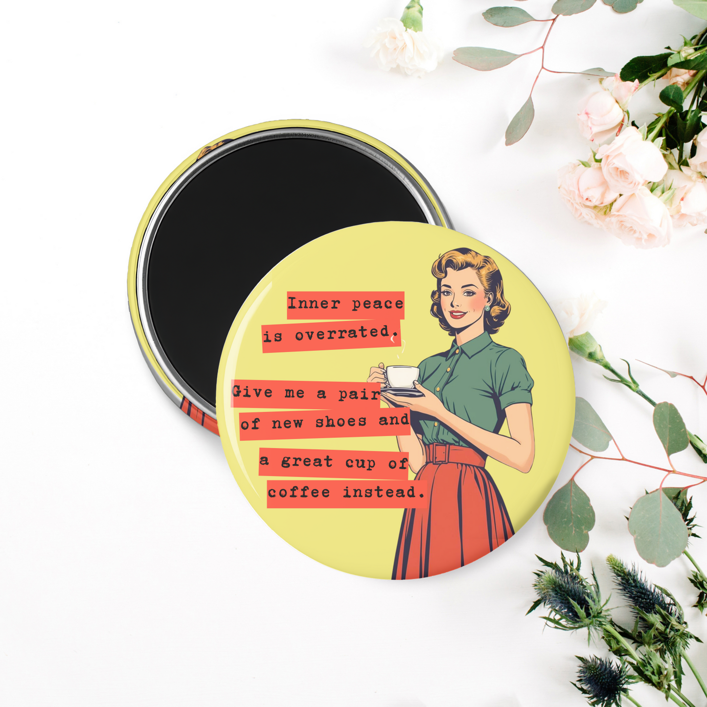 Inner Peace is Overrated, 2.25" Round Magnet